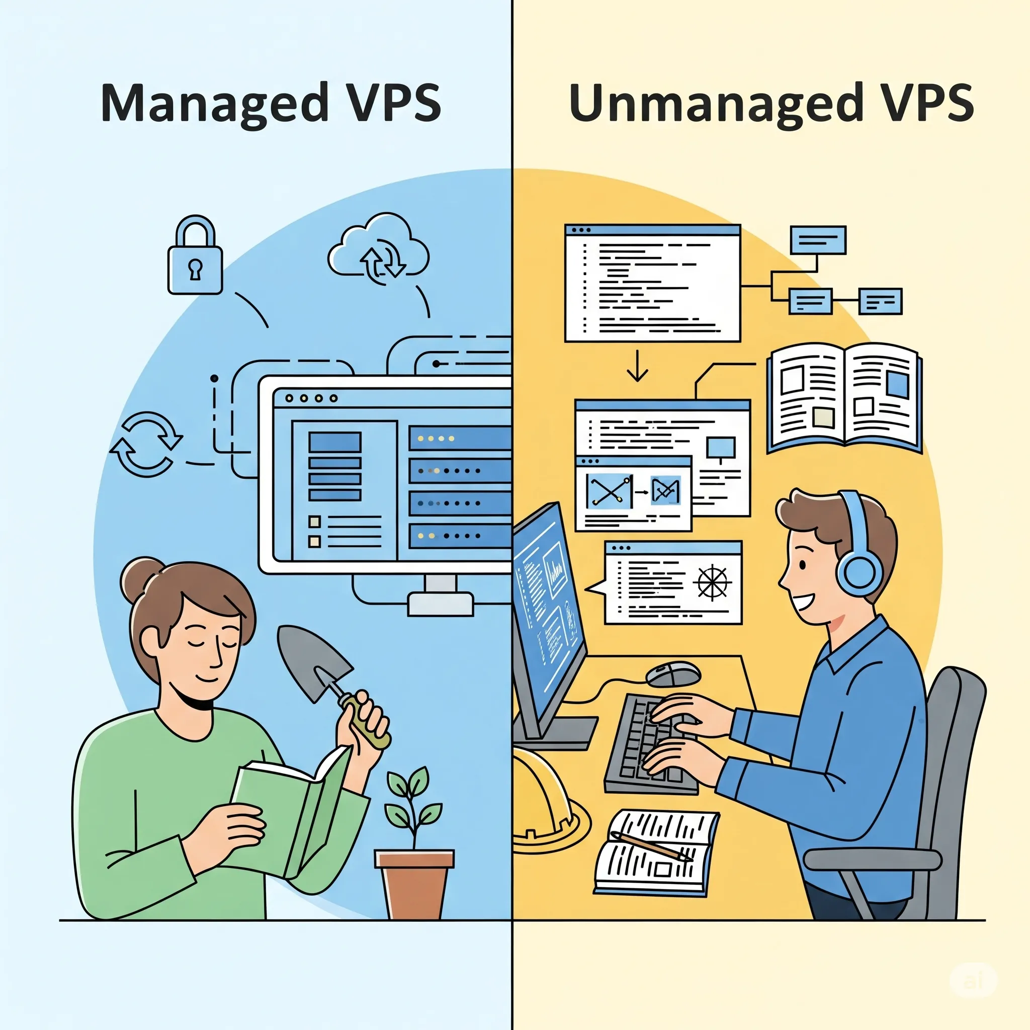 Managed vs Unmanaged VPS: Wat is voor jou de juiste keuze?